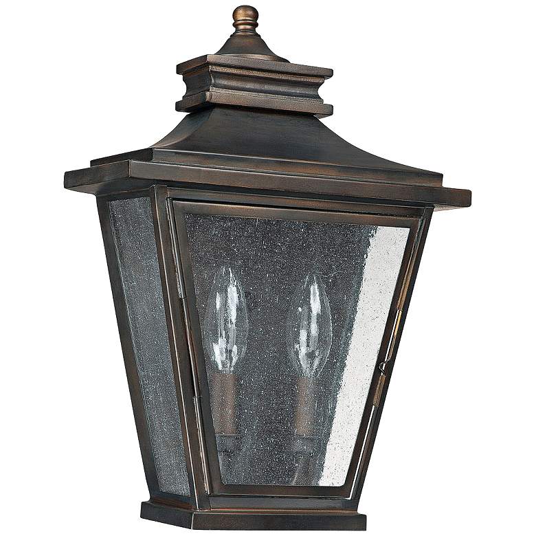 Image 1 Capital Astor 14 inchH Old Bronze Steel Outdoor Wall Light