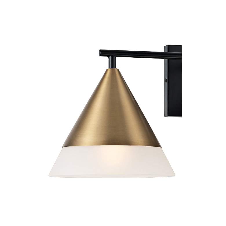 Image 3 Capital Avant 26"W Aged Brass and Black 3-Light Bath Light more views