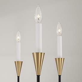 Image5 of Capital Avant 29" Wide Aged Brass 6-Light Chandelier more views