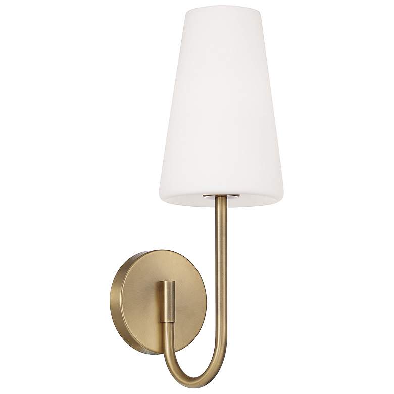 Image 2 Capital Averitt 17 1/4" High Aged Brass Wall Sconce