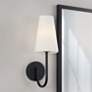 1_Capital Averitt 17 1/4" High Matte Black Wall Sconce