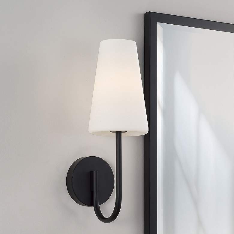 Image 3 Capital Averitt 17 1/4" High Matte Black Wall Sconce more views