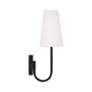 5_Capital Averitt 17 1/4" High Matte Black Wall Sconce more views