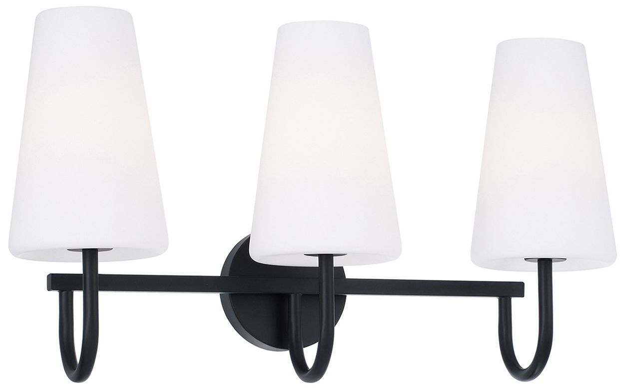 Capital Averitt 24" Wide Matte Black 3-Light Bath Light