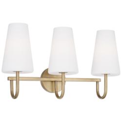 Capital Averitt 24"W Aged Brass 3-Light Vanity Bath Light