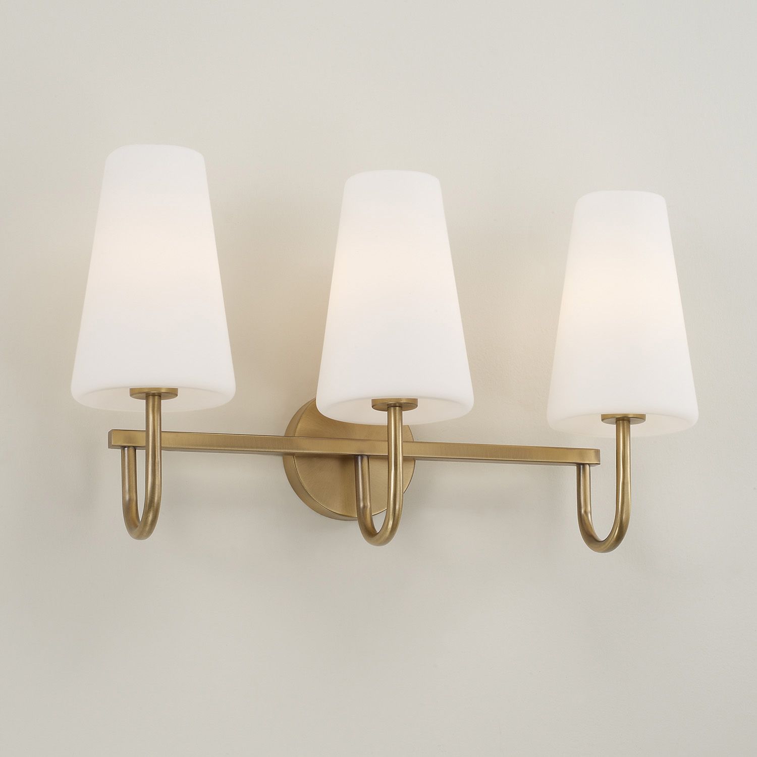 Capital Averitt 24"W Aged Brass 3-Light Vanity Bath Light