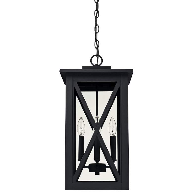Image 1 Capital Avondale 21 1/4 inch High Black Outdoor Hanging Light