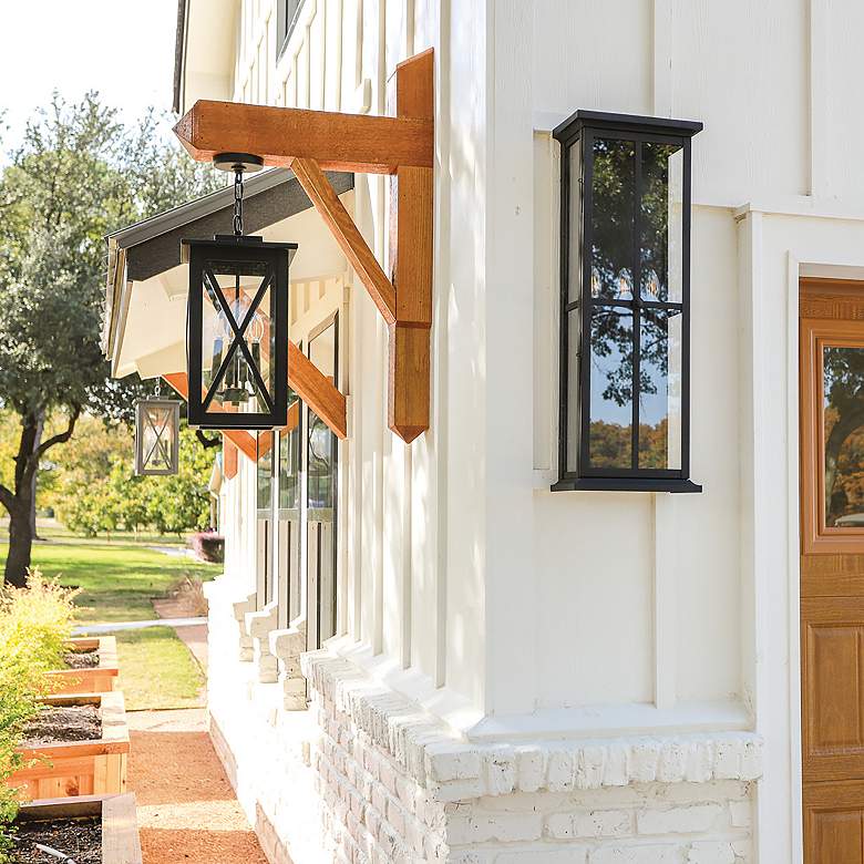 Image 3 Capital Avondale 21 1/4" High Black Outdoor Hanging Light more views
