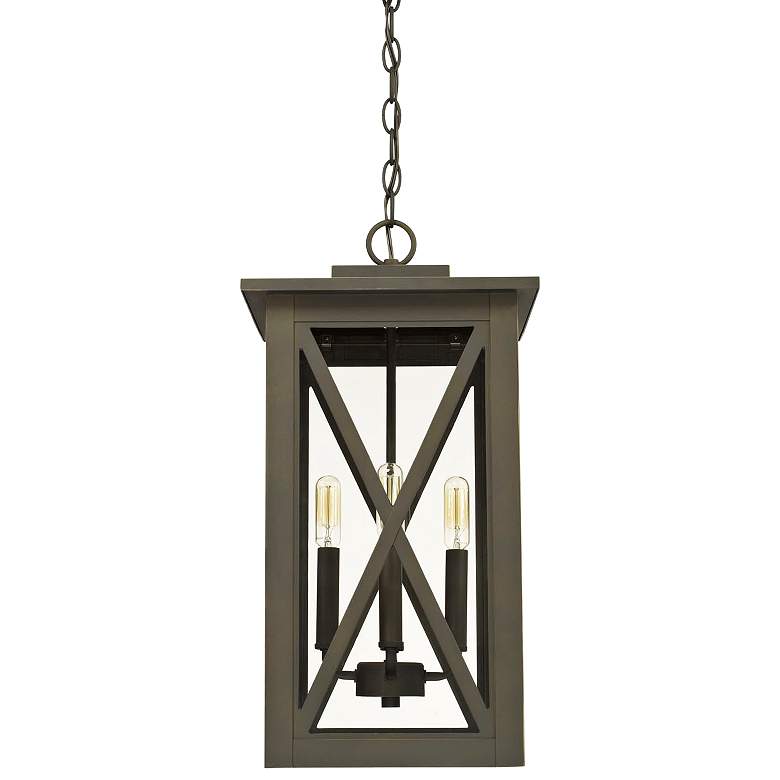 Image 1 Capital Avondale 21 1/4"H Oiled Bronze Outdoor Hanging Light