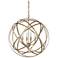 Capital Axis 23" Wide Winter Gold 4-Light Pendant
