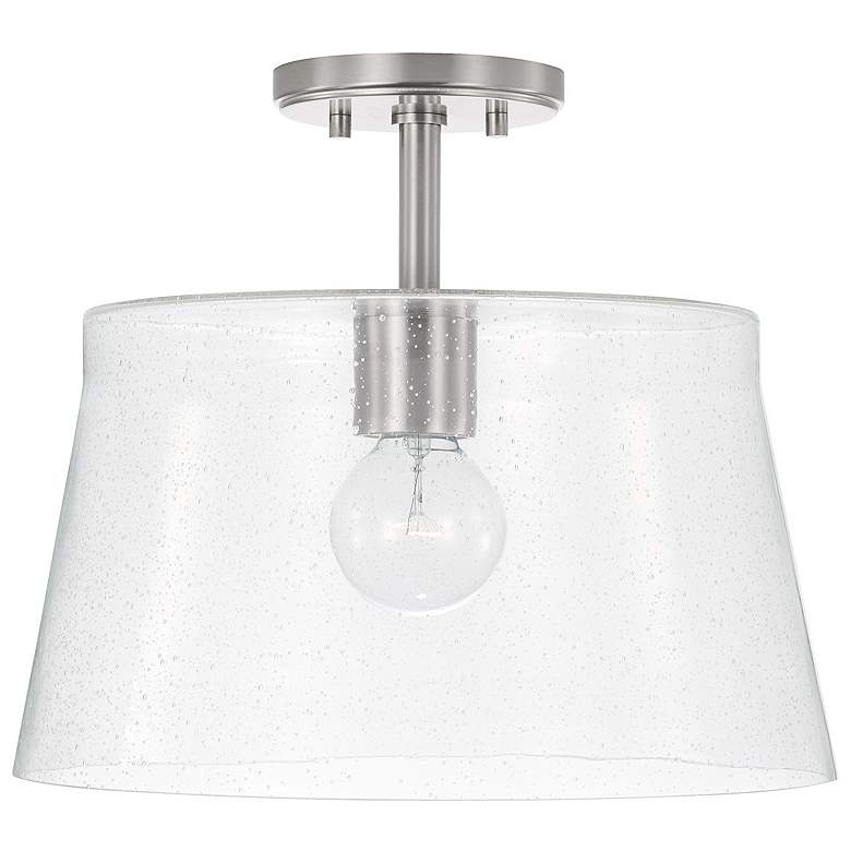 Image 1 Capital Baker 14 1/4" Wide Brushed Nickel Ceiling Light