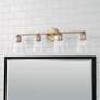 1_Capital Baker 31 3/4"W Aged Brass 4-Light Vanity Bath Light