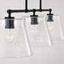 3_Capital Baker 44 1/2"W Matte Black 3-Light Linear Chandelier more views