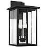 2_Capital Barret 21 1/2" High Black 4-Light Outdoor Wall Light