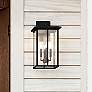 1_Capital Barret 21 1/2" High Black 4-Light Outdoor Wall Light