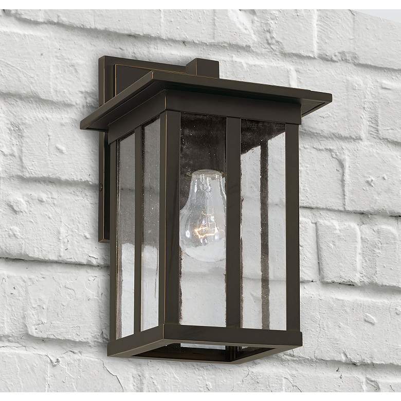 Image 1 Capital Barrett 12 1/4" High Oiled Bronze Outdoor Wall Light