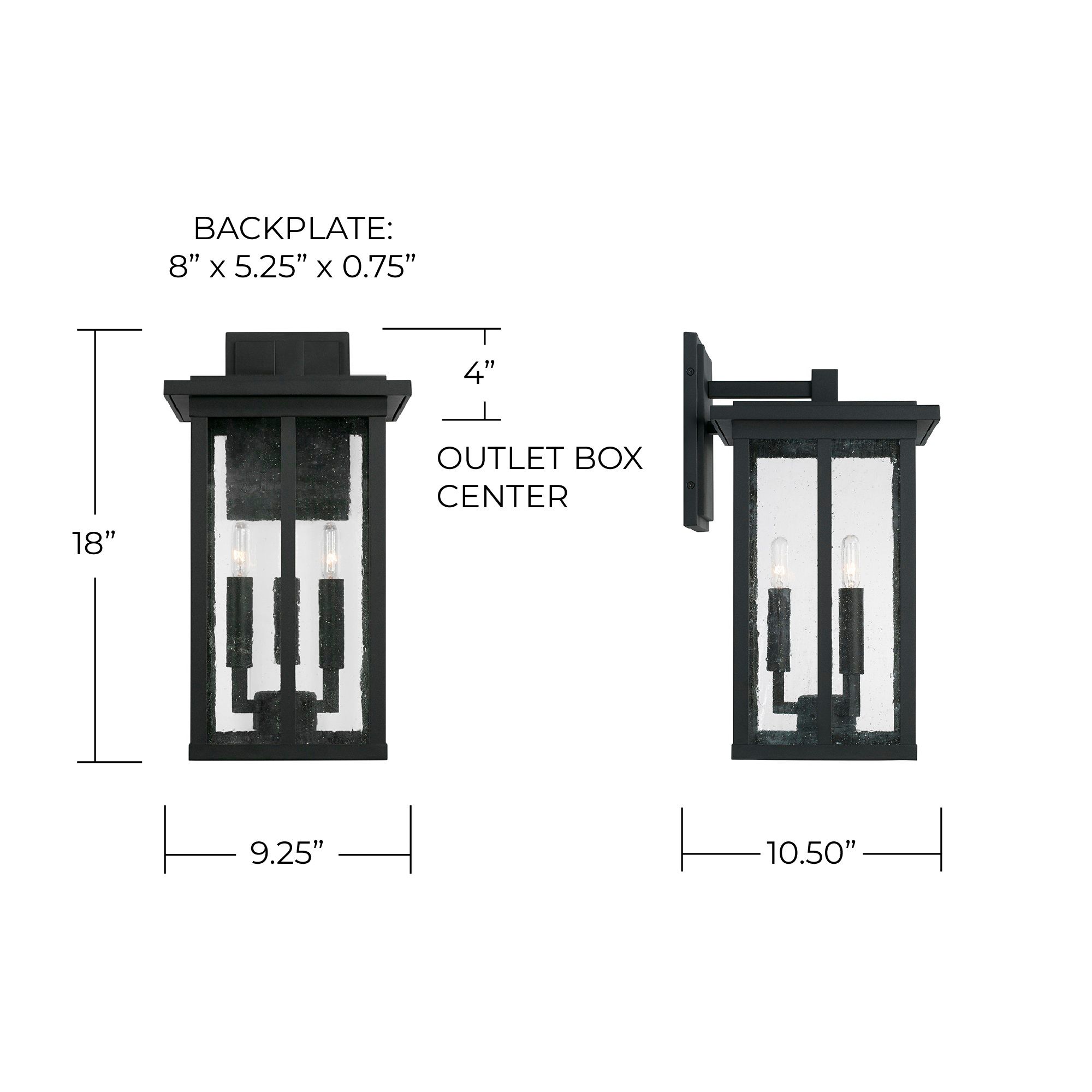 Image 6 Capital Barrett 18" High Black 3-Light Outdoor Wall Light more views