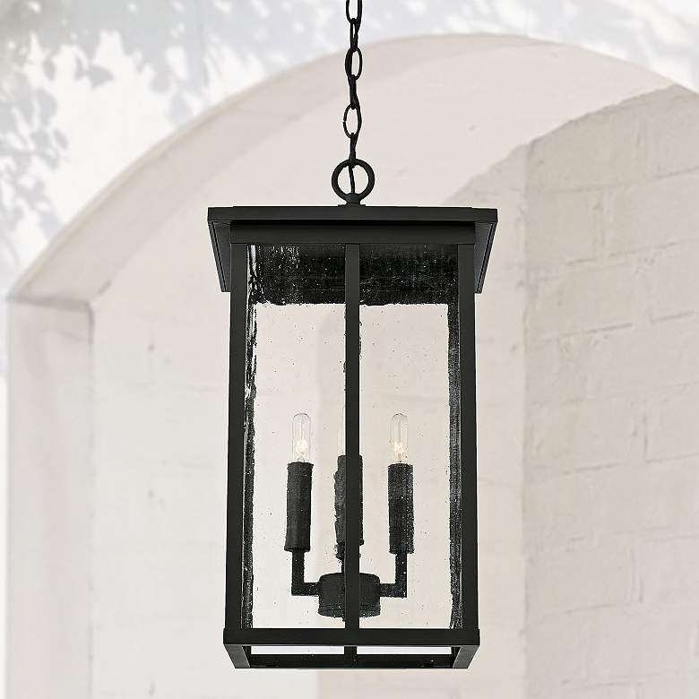 Image 1 Capital Barrett 21" High Black Outdoor Hanging Light
