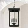 1_Capital Barrett 21" High Black Outdoor Hanging Light