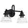 Capital Baxter 11" High Matte Black 2-Light Wall Sconce