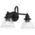 Capital Baxter 11" High Matte Black 2-Light Wall Sconce