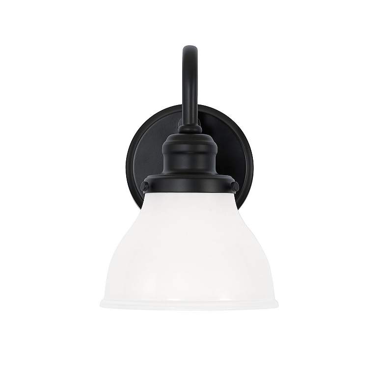 Image 3 Capital Baxter 10" High Matte Black Wall Sconce more views