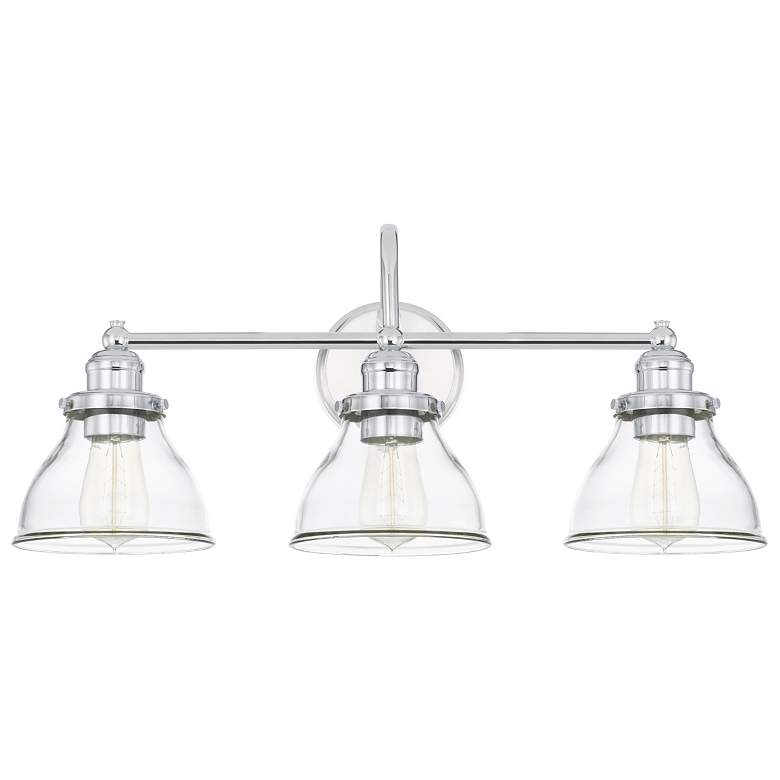 Image 1 Capital Baxter 24 1/4" Wide Chrome 3-Light Vanity Bath Light