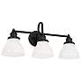 2_Capital Baxter 24 1/4" Wide Matte Black 3-Light Bath Light