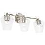 2_Capital Beau 24"W Brushed Nickel 3-Light Vanity Bath Light