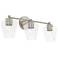 Capital Beau 24"W Brushed Nickel 3-Light Vanity Bath Light