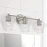 1_Capital Beau 24"W Brushed Nickel 3-Light Vanity Bath Light