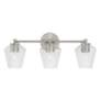 4_Capital Beau 24"W Brushed Nickel 3-Light Vanity Bath Light more views