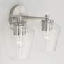 4_Capital Beau 9 1/2" High Brushed Nickel 2-Light Wall Sconce more views