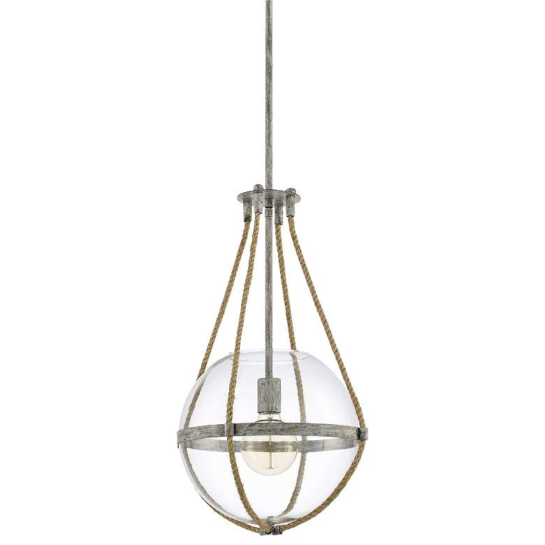 Image 2 Capital Beaufort 13 1/4"W Mystic Sand Globe Pendant Light