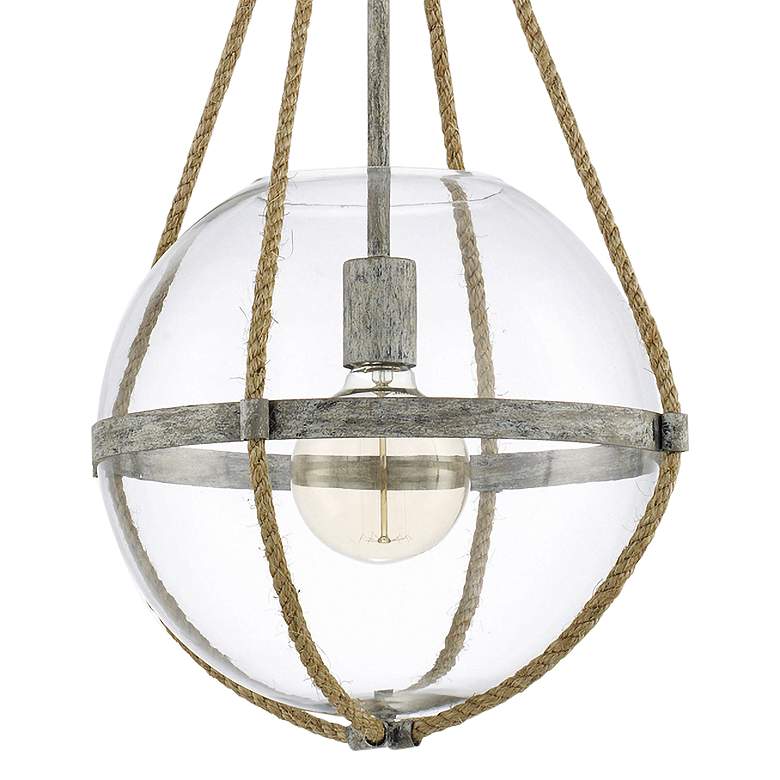 Image 3 Capital Beaufort 13 1/4"W Mystic Sand Globe Pendant Light more views
