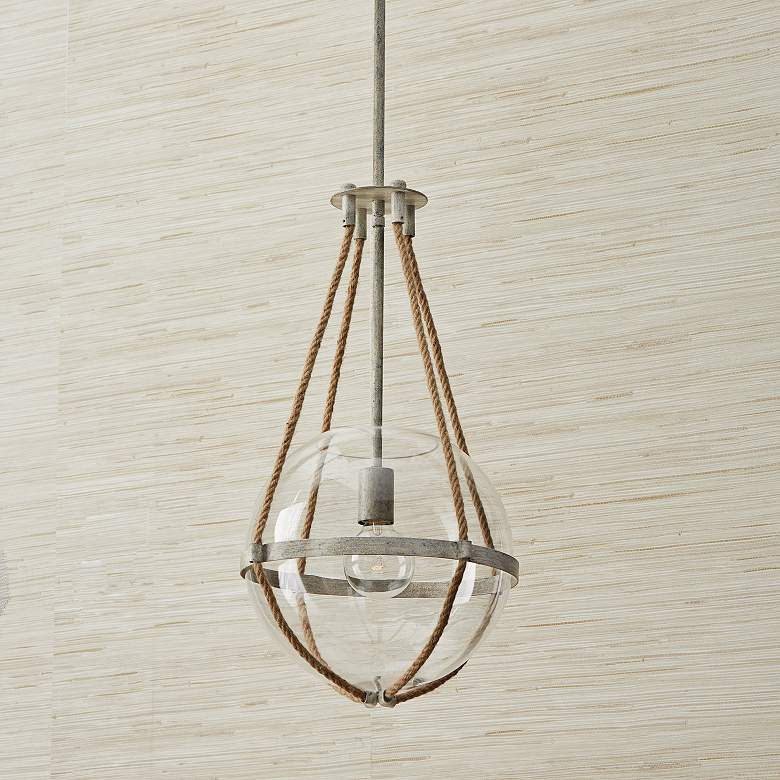 Image 5 Capital Beaufort 13 1/4"W Mystic Sand Globe Pendant Light more views
