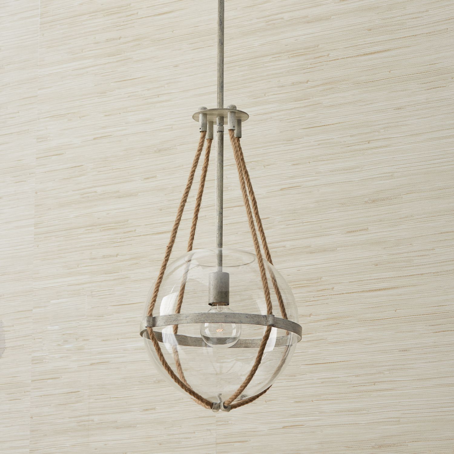 Capital Beaufort 13 1/4"W Mystic Sand Globe Pendant Light