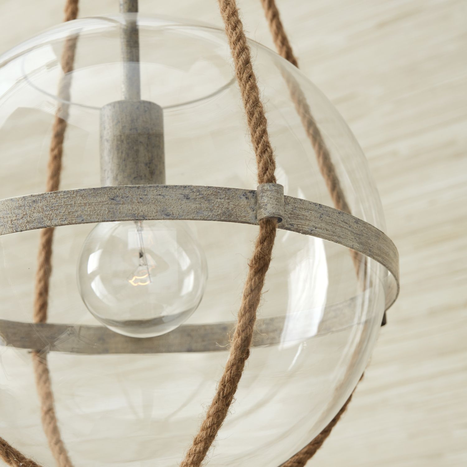 Capital Beaufort 13 1/4"W Mystic Sand Globe Pendant Light