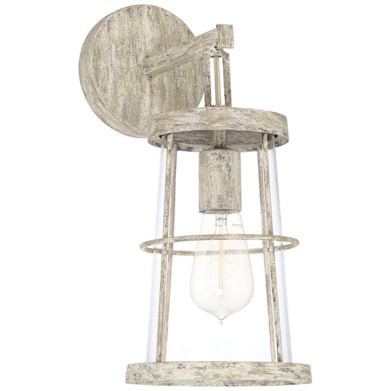 Image 1 Capital Beaufort 14 3/4" High Mystic Sand Metal Wall Sconce