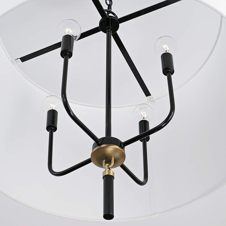 Image 4 Capital Beckham 26" Wide Glossy Black Pendant Light more views