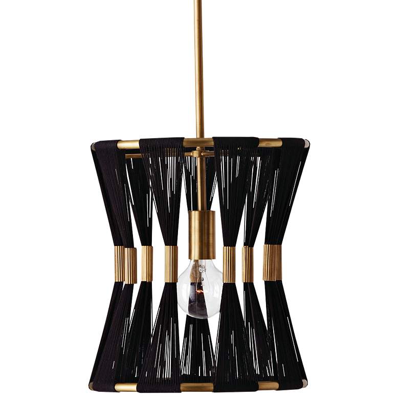 Image 2 Capital Bianca 12 1/4" Wide Patinaed Brass Pendant Light