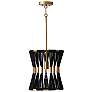 2_Capital Bianca 12 1/4" Wide Patinaed Brass Pendant Light