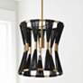 1_Capital Bianca 12 1/4" Wide Patinaed Brass Pendant Light