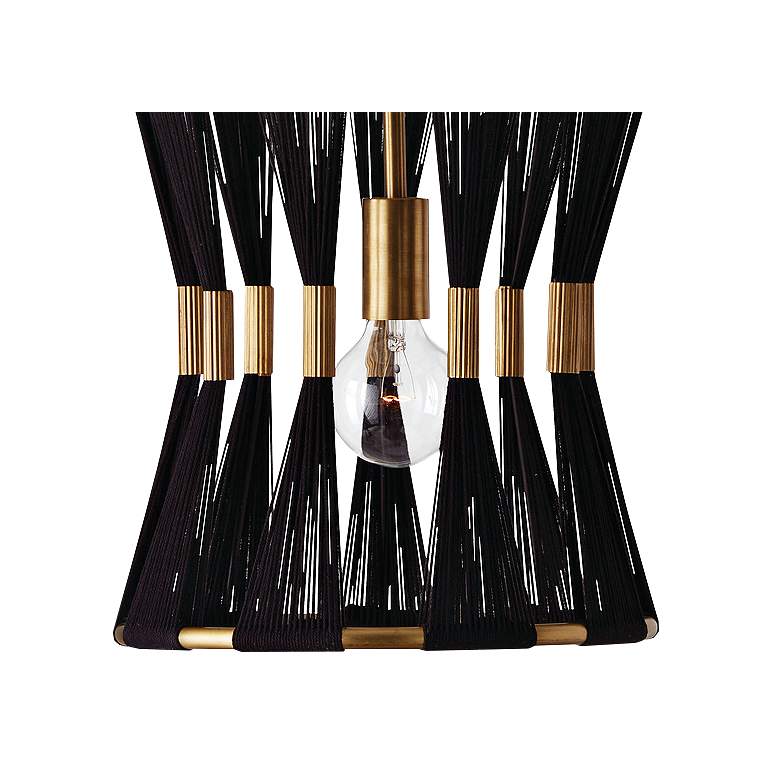 Image 3 Capital Bianca 12 1/4" Wide Patinaed Brass Pendant Light more views