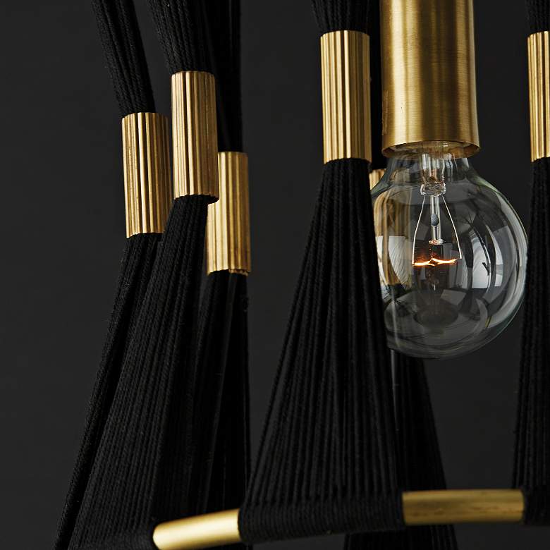 Image 4 Capital Bianca 12 1/4" Wide Patinaed Brass Pendant Light more views