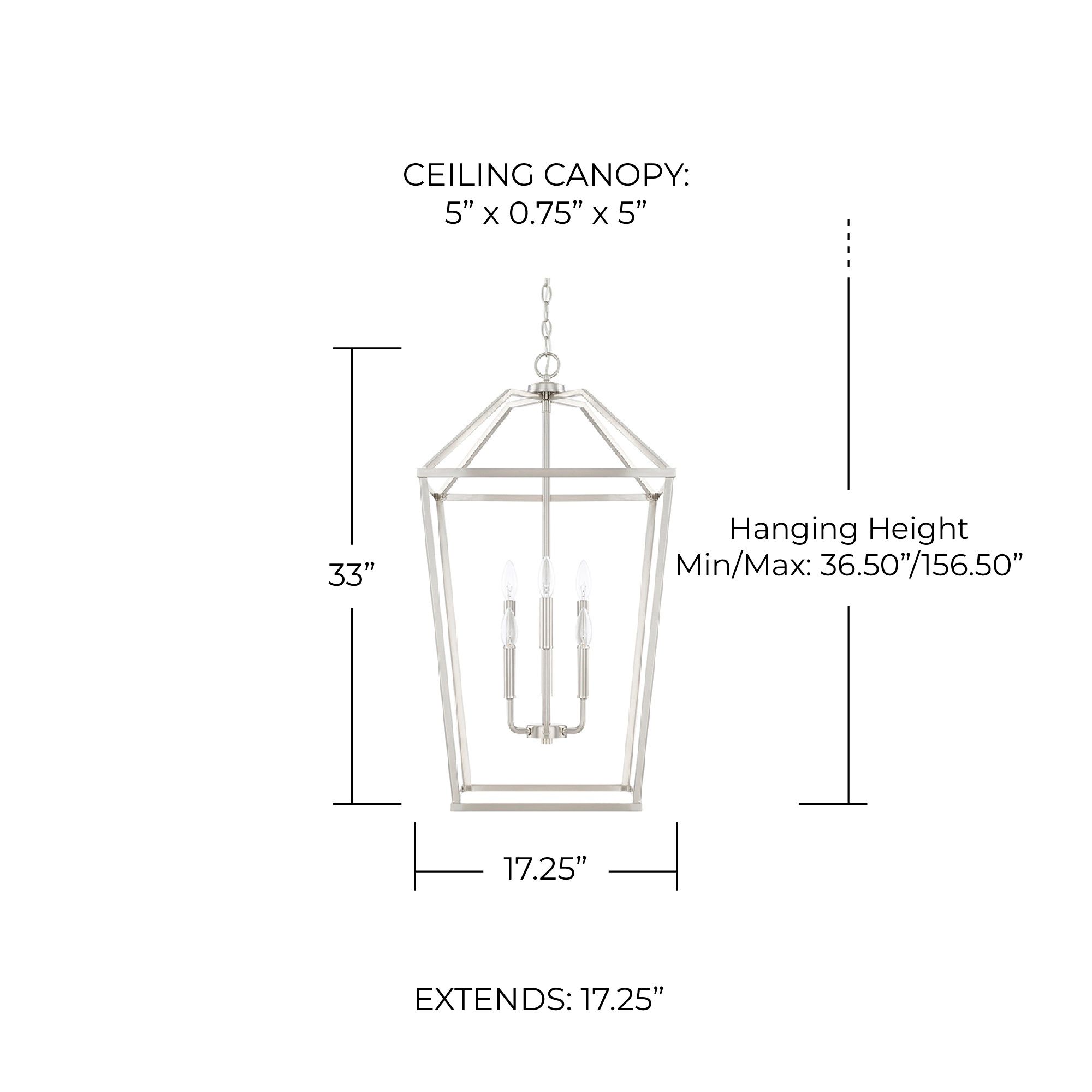 Image 2 Capital Birch 17 1/4" Wide Brushed Nickel 6-Light Pendant more views