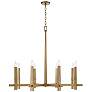 3_Capital Blake 39" Wide Aged Brass 8-Light Chandelier