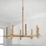 2_Capital Blake 39" Wide Aged Brass 8-Light Chandelier