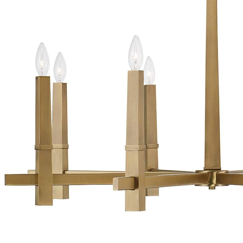 Image 4 Capital Blake 39" Wide Aged Brass 8-Light Chandelier more views