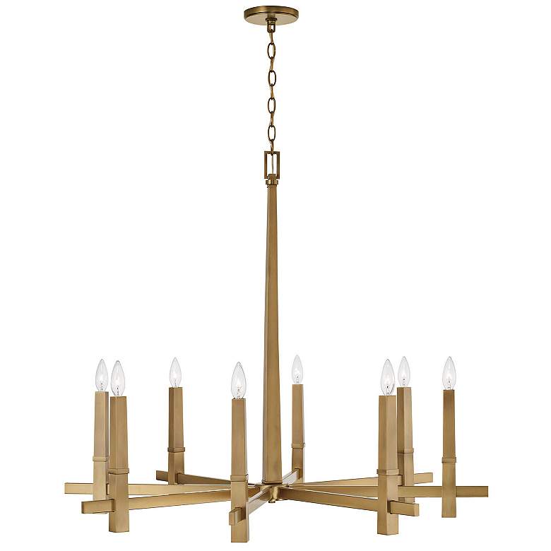 Image 6 Capital Blake 39" Wide Aged Brass 8-Light Chandelier more views